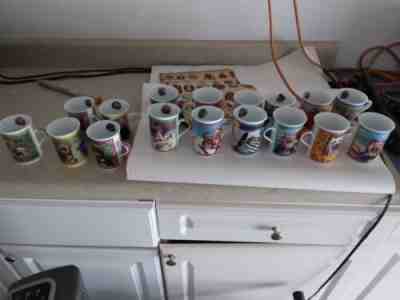 17- Danbury Mint Elegant Yorkies Porcelain Collector Mugs- Yorkshire Terriers