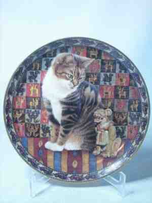 Lesley Anne Ivory MALTEAZER IN PERU Plate Cats Around the World Danbury Mint