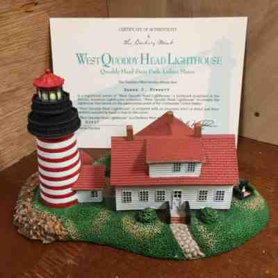 WEST Quoddy Head Lighthouse by Danbury Mint 7â?x4â? D2627