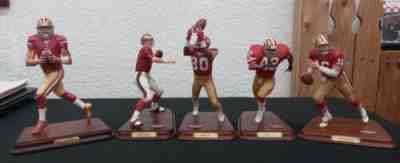 Danbury Mint San Francisco 49ers Figures Montana, Kaepernick, Young, Rice, Lott