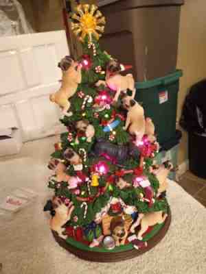 Danbury Mint Pug Christmas Tree