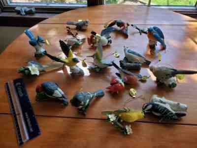 Danbury Mint Bird Ornaments Lot of 16 Bird Ornament Figurines No Box/ Paperwork