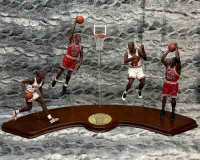 Danbury Mint Michael Jordan Lifetime of Achievement 4-Figure Display + Backboard