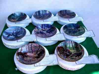 *TURKEY TROT* DANBURY MINT RANDY McGOVERN ( COMPLETE SET OF 8 ) COA & BOXES