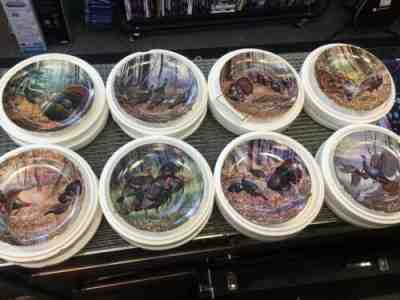 Complete Set 8 Danbury Mint Randy McGovern Plates W/ COA Turkey Trot Limit Ed.