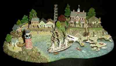 The Danbury Mint LIGHTHOUSE POINT Large Nautical Sculpture by Colin Gough