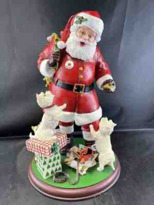 Danbury Mint Santaâ??s Little Westies Christmas Figurine Dog Holiday HTF Retired