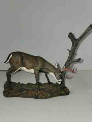 Danbury Mint - "THE RUB" Whitetail Deer Sculpture - Curtis Christensen
