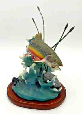 BROOK JEWEL Danbury Mint Trout Treasures by Franz Dutzler Fly Fishing Sculpture