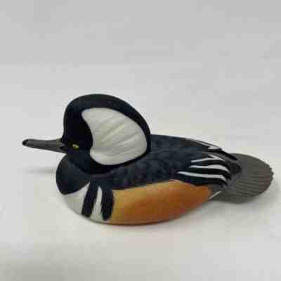 Hooded Merganser Danbury Mint George Kruth North American Ducks Decoy Collection