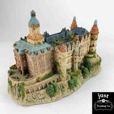 Enchanted Castles Of Europe = Ksiaz Castle = Silesia Poland Danbury Mint 1994