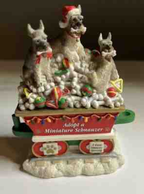 Danbury Mint Miniature Schnauzer Christmas Express: Adopt a Miniature Schnauzer