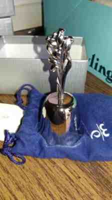 THE DANBURY MINT MOTHER'S DAY BELL 1978 SILVER PLATE ORIGINAL BOX