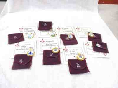 8 Pendants of the World's Great Porcelain Houses Danbury Mint w/ Case Bags COA