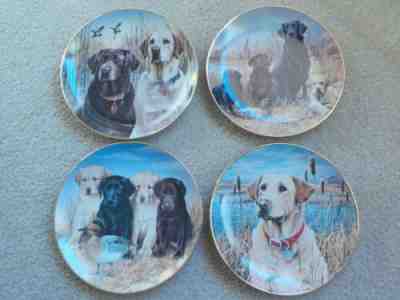 Labrador Retriever Collector Plate Set by Jim Killen - Wild Wings Danbury Mint