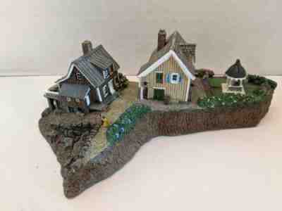Fishermans Cove By Colin Cough Danbury Mint 1 piece Seaport Village House Gazebo