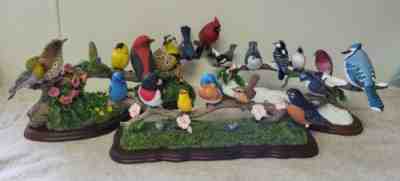Danbury Mint Bob Guge Song Birds Winter Gathering Summer Harmony Spring Melodies