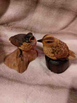 Danbury Mint Baby Birds 1989 Robin and Meadowlark