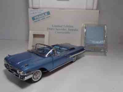 DANBURY MINT 1960 CHEVROLET IMPALA CONV. NBR LIM ED 1691 "RASH FREE" PREOWNED
