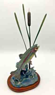 Rainbow Rising Danbury Mint Trout Treasures by Franz Dutzler Fly Fishing
