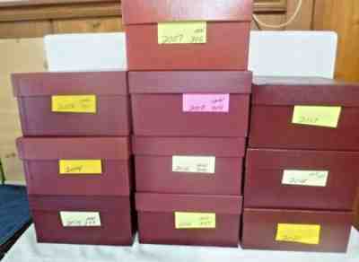 For flkoska ONLY - 10 Sets Danbury Mint Gold Christmas Ornaments with Box
