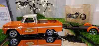 DANBURY MINT 1966 CHEVY HOT ROD PICKUP & CHOPPER