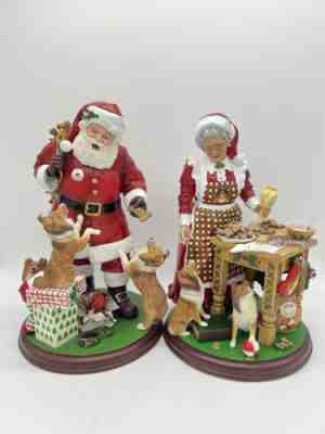 danbury mint Santaâ??s Little Shelties And Mrs. Clausâ?? READ DESCRIPTION