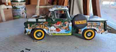 RARE HTF Danbury Mint EDITION GREEN BAY PACKERS FAN PICKUP CHEVY TRUCK NICE
