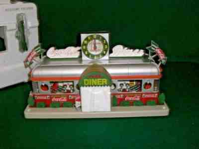 Danbury Mint Coca Cola American Diner Diorama Clock