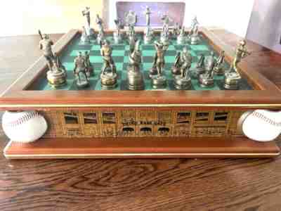 Limited Edition Golden Age of Baseball Chess Set Danbury Mint -complete
