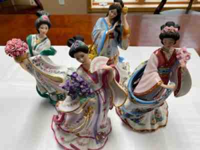 Lena Liu figurine lot Danbury Mint: Maidens of the Imperial Gardens