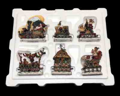 BOYDS BEARS DANBURY MINT SANTA BEAR SPECIAL CHRISTMAS TRAIN SET