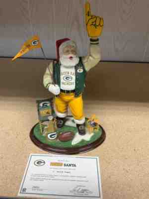 Danbury Mint Packers Santa Figurine