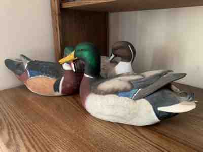 The Danbury Mint Duck Decoy collection of 3