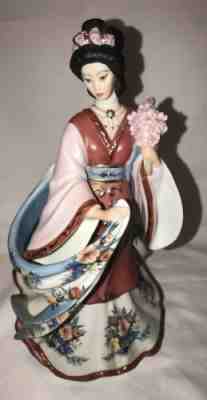 Danbury Mint "The Plum Blossom Princess" by Lena Liu Porcelain Figurine 10"