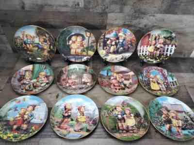 M.I. Hummel Little Companions Danbury Mint Complete Set Of 12 Collector Plates