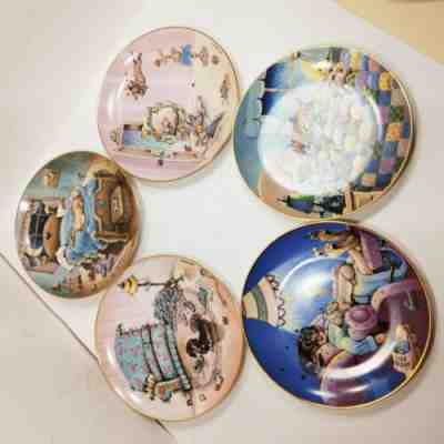 Gary Patterson 5 plates Dachshund Collection limited edition