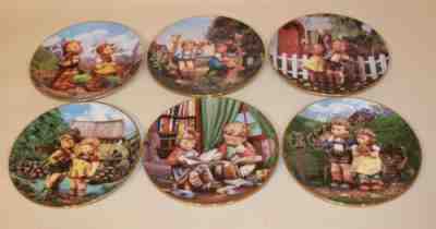 12 Danbury Mint Hummel Little Companions 8 Inch Collector Plates Complete Set