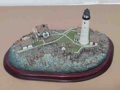 Danbury Mint Lighthouse Diorama Boston Light Large Format