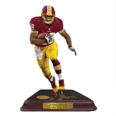 DANBURY MINT ALFRED MORRIS NFL WASHINGTON REDSKINS FIGURE FIGURINE NIB *RARE*