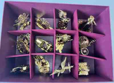 Danbury Mint 23K Gold Plated Disney Christmas Ornament Set 10 Disney 2 other