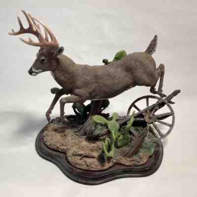 Danbury Mint Bibby Desert Trophy Buck Deer Antler Rack Sculpture Hunting