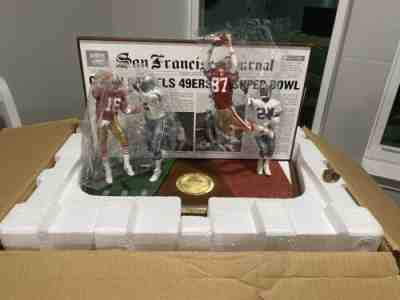 DANBURY MINT "THE CATCH" NFL SAN FRANCISCO 49ERS DALLAS COWBOYS FIGURINE *RARE*