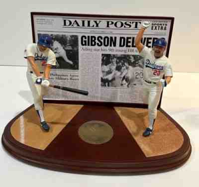 Danbury Mint, Kirk Gibson's Home Run, Figurines, NIB, Baseball Historic Moments