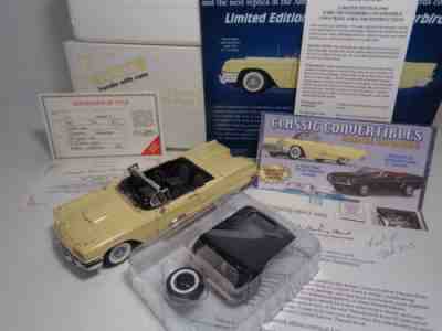 DANBURY MINT 1959 FORD THUNDERBIRD CONVERTIBLE L.E. #2188 COMPLETE *RASH FREE*
