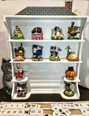 Danbury Mint Gary Patterson Cat Calendar Month Cats Complete Set 12 Figures New