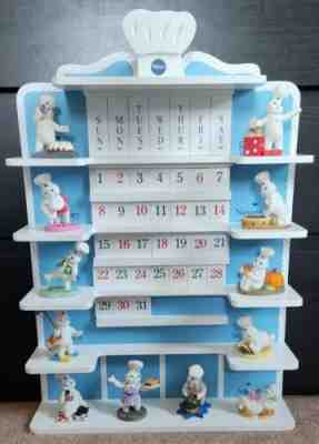 Pillsbury Doughboy Danbury Mint 1997 Calendar with Figures Excellent Condition