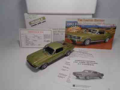 DANBURY MINT 1967 FORD MUSTANG GT L.E. #819 OF 5000 CLEAN PREOWNED ALL DOCS READ