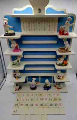 Danbury Mint Pillsbury Doughboy Perpetual Calendar All Figures and Extra Tiles
