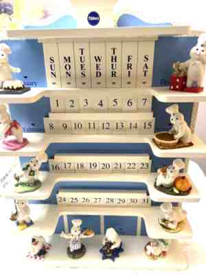 Danbury Mint PILLSBURY DOUGHBOY Perpetual Calendar, 12 Figures 1-31 Tiles